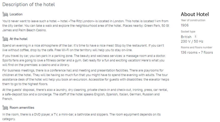 About Hotel